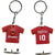 Branded Promotional FOOTBALL KIT SHAPE KEYRING Keyring From Concept Incentives.