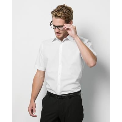 Branded Promotional KUSTOM KIT MENS SHORT SLEEVE BUSINESS SHIRT Shirt From Concept Incentives.