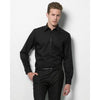 Branded Promotional KUSTOM KIT BARGEAR LONG SLEEVE BAR SHIRT in Black Shirt From Concept Incentives.