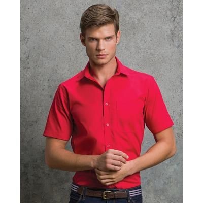 Branded Promotional KUSTOM KIT MENS S & S POPLIN SHIRT Shirt From Concept Incentives.