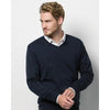 Branded Promotional KUSTOM KIT MENS ARUNDEL V NECK SWEATER JUMPER Jumper From Concept Incentives.