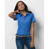 Branded Promotional KUSTOM KIT LADIES WORKPLACE PINPOINT OXFORD SHORT SLEEVE SHIRT Shirt From Concept Incentives.