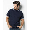 Branded Promotional KUSTOM KIT TIPPED PIQUE POLO SHIRT Polo Shirt From Concept Incentives.