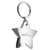 Branded Promotional STAR METAL KEYRING in Silver Keyring From Concept Incentives.