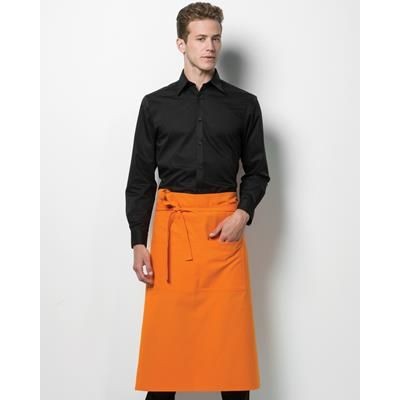 Branded Promotional KUSTOM KIT BARGEAR UNISEX LONG BAR APRON Apron From Concept Incentives.