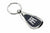 Branded Promotional SATURN METAL KEYRING in Silver & Black Keyring From Concept Incentives.