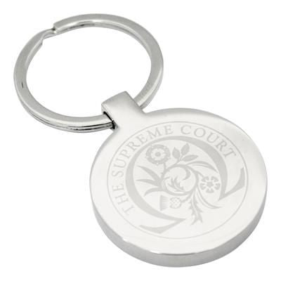 Branded Promotional JUPITER ROUND KEYRING Keyring From Concept Incentives.