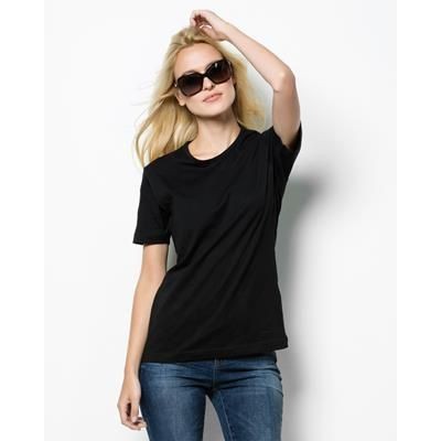Branded Promotional KUSTOM KIT COMFY LADIES TEE SHIRT Polo Shirt From Concept Incentives.