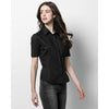 Branded Promotional KUSTOM KIT LADIES BAR SHIRT in Black Shirt From Concept Incentives.