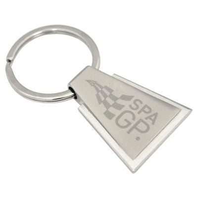 Branded Promotional ECLIPSE TRIANGULAR KEYRING Keyring From Concept Incentives.