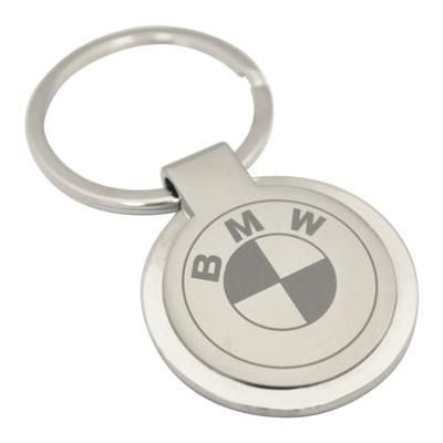 Branded Promotional ECLIPSE ROUND KEYRING Keyring From Concept Incentives.