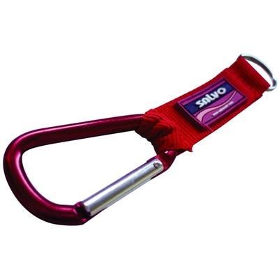 Branded Promotional KARABINER KEYRING with Polyester Strap & Splitring Keyring From Concept Incentives.