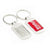 Branded Promotional NEXUS 1 LUXURY FEEL KEYRING with Laser Engraved Logo Keyring From Concept Incentives.