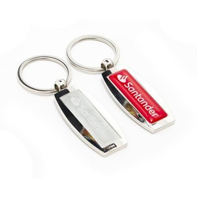 Branded Promotional NEXUS 2 LUXURY FEEL KEYRING with Laser Engraved Logo Keyring From Concept Incentives.