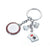 Branded Promotional TROIKA VEGAS GRAND CASINO KEYRING with 4 Charms Keyring From Concept Incentives.