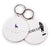 Branded Promotional RECYCLED 55MM CIRCLE KEYRING Keyring From Concept Incentives.