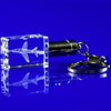 Branded Promotional CRYSTAL GLASS LED LIGHT KEYRING Award From Concept Incentives.