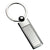 Branded Promotional EXCLUSIVE RECTANGULAR SILVER METAL INLAY KEYRING Keyring From Concept Incentives.