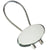 Branded Promotional OVAL CABLE KEYRING in Polished Silver Metal Finish Keyring From Concept Incentives.