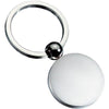 Branded Promotional ROUND BALL SILVER METAL KEYRING Keyring From Concept Incentives.