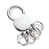 Branded Promotional ROUND MULTI KEYRING with 4 Detachable Rings Keyring From Concept Incentives.