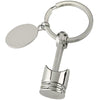 Branded Promotional PISTON AND CRANK SILVER METAL KEYRING Keyring From Concept Incentives.