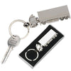 Branded Promotional LORRY TRUCK SILVER METAL KEYRING Keyring From Concept Incentives.