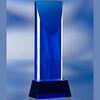 Branded Promotional BLUE TOWER GLASS AWARD TROPHY Award From Concept Incentives.