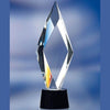 Branded Promotional DIAMOND CUT TOWER GLASS AWARD TROPHY Award From Concept Incentives.