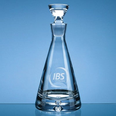 Branded Promotional CRYSTAL BUBBLE BASE PYRAMID DECANTER Decanter From Concept Incentives.