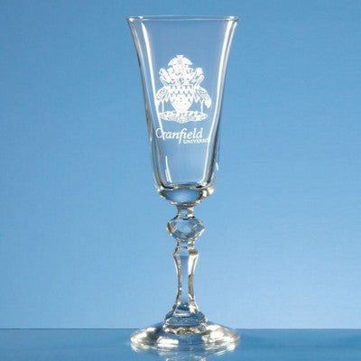 Branded Promotional JASMINE CHAMPAGNE FLUTE GLASS Champagne Flute From Concept Incentives.