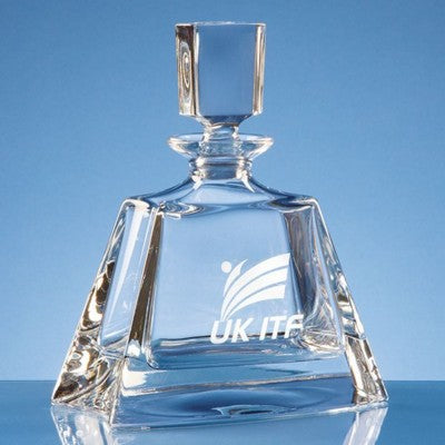 Branded Promotional LEAD CRYSTAL MIDI BOSTON GLASS DECANTER Decanter From Concept Incentives.