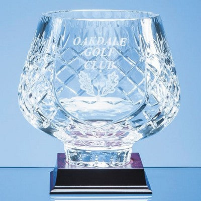 Branded Promotional LEAD CRYSTAL GLASS PANELLED TULIP BOWL Bowl From Concept Incentives.