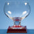 Branded Promotional HANDMADE ROUND FOOTED GLASS COMPORT Award From Concept Incentives.