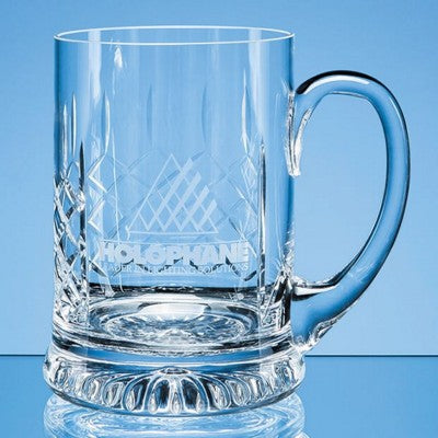 Branded Promotional HANDMADE PANEL STAR BASE GLASS BEERTANKARD Beer Glass From Concept Incentives.