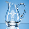 Branded Promotional HANDMADE ROUND GLASS WATER JUG Jug From Concept Incentives.