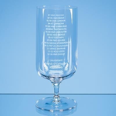 Branded Promotional FOOTED BEER GLASS Beer Glass From Concept Incentives.