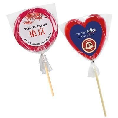 Branded Promotional LARGE LABEL LOLLIPOP Lollipop From Concept Incentives.