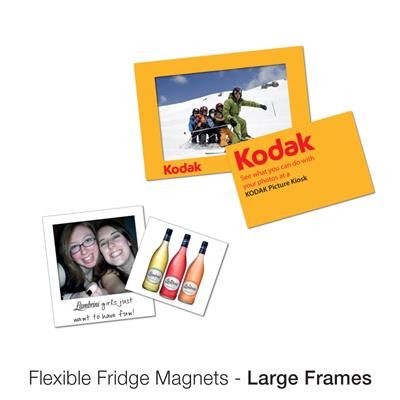 Branded Promotional LARGE MAGNETIC FRAME Fridge Magnet From Concept Incentives.