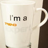 Branded Promotional LATTE CERAMIC POTTERY MUG in White Mug From Concept Incentives.