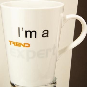 Branded Promotional LATTE CERAMIC POTTERY MUG in White Mug From Concept Incentives.