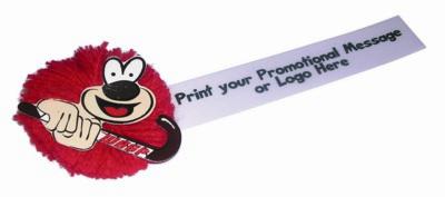 Branded Promotional HOCKEY MOPHEAD BUG with Full Colour Printed Ribbon Advertising Bug From Concept Incentives.