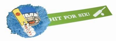 Branded Promotional CRICKET MOPHEAD BUG with Full Colour Printed Ribbon Advertising Bug From Concept Incentives.