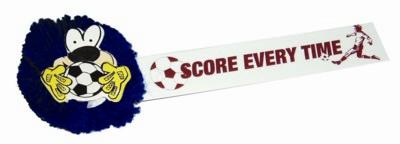 Branded Promotional FOOTBALL MOPHEAD BUG with Full Colour Printed Ribbon Advertising Bug From Concept Incentives.