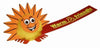 Branded Promotional SUN LOGO BUG with Full Colour Printed Ribbon Advertising Bug From Concept Incentives.