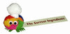 Branded Promotional CHEF HAT LOGO BUG with Printed Ribbon Advertising Bug From Concept Incentives.