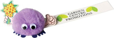Branded Promotional BUNCH OF FLOWERS HANDHOLDER LOGO BUG with Full Colour Printed Ribbon Advertising Bug From Concept Incentives.