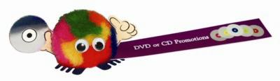 Branded Promotional DVD & CD HANDHOLDER LOGO BUG with Full Colour Printed Ribbon Advertising Bug From Concept Incentives.