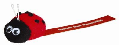 Branded Promotional LADYBIRD LOGO BUG with Full Colour Printed Ribbon Advertising Bug From Concept Incentives.