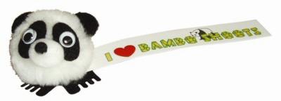 Branded Promotional PANDA LOGO BUG with Full Colour Printed Ribbon Advertising Bug From Concept Incentives.